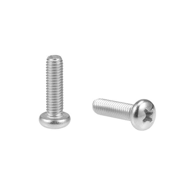Tornillos de Máquina Pan Phillips de 5x18mm Unique Bargains, 50 Pcs