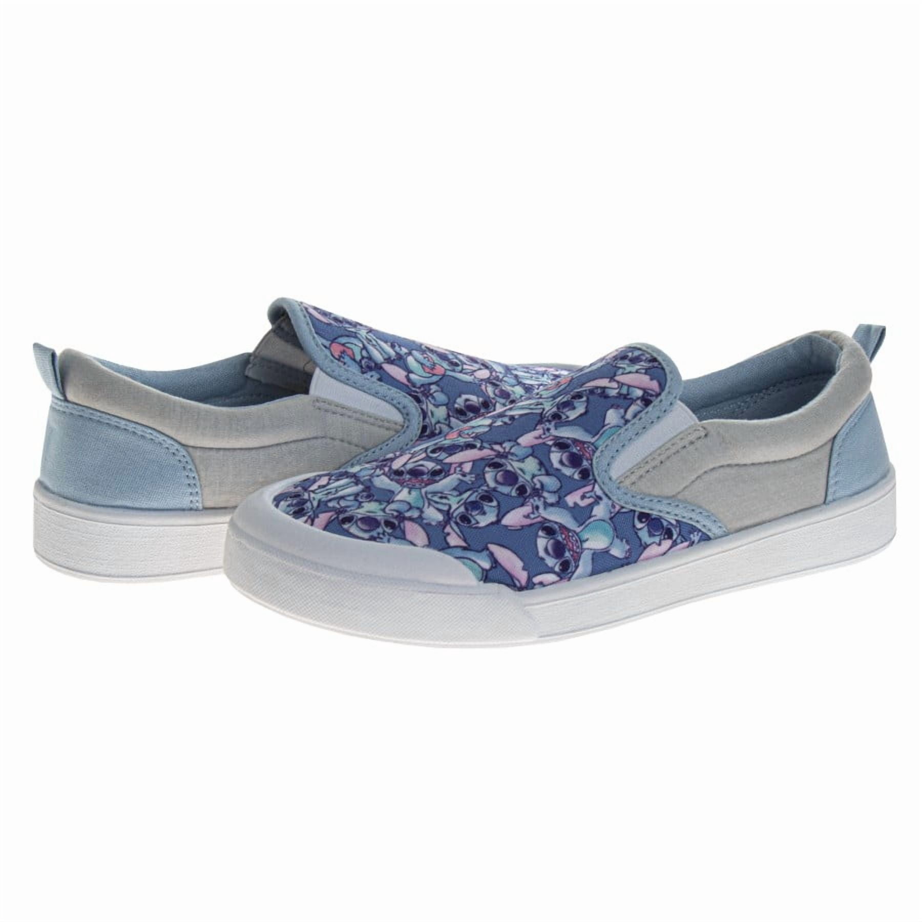 Stitch Women's Slip On Canvas Sneakers Blue, Size: 6