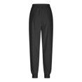 thumbnail image 5 of SRZYMJ Casual Corduroy Jogger Pants for Women Loose Elastic Waist Stretch Comfy Business Lounge Trousers with Pockets, 5 of 7
