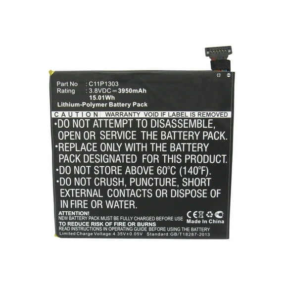 Batteries N Accessories BNA-WB-P5124 Tablets Battery - Li-Pol, 3.8V, 3950 mAh, Ultra High Capacity Battery - Replacement for Asus C11P1303 Battery