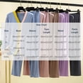 thumbnail image 4 of PNTUTB Pajama Set for Women Color Block Long Sleeve V-neck Top and Elastic Waist Pants Loose Casual Comfort Soft Two Piece Set, 4 of 7