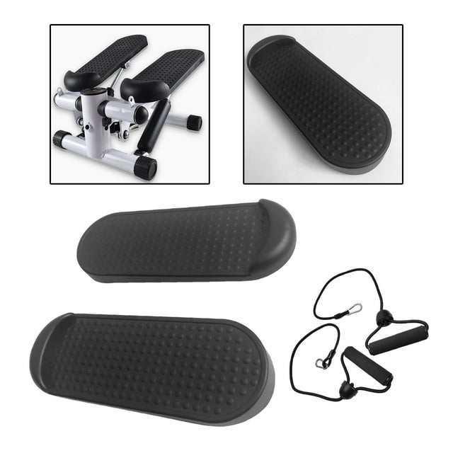 Pedales de reemplazo de 2x bajo el escritorio Accesorios elípticos de pedales de pie con cuerdas de extracción para el gimnasio mini -paso