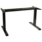 Alera ALEHT2SSB AdaptivErgo 48.06 in. x 24.35 in. x 27.5 in. to 47.2 in. Sit-Stand Two-Stage Electric Height-Adjustable Table Base - Black