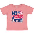 thumbnail image 3 of Inktastic My First 4th with American Flag Rocket and Fireworks Boys or Girls Baby T-Shirt, 3 of 5
