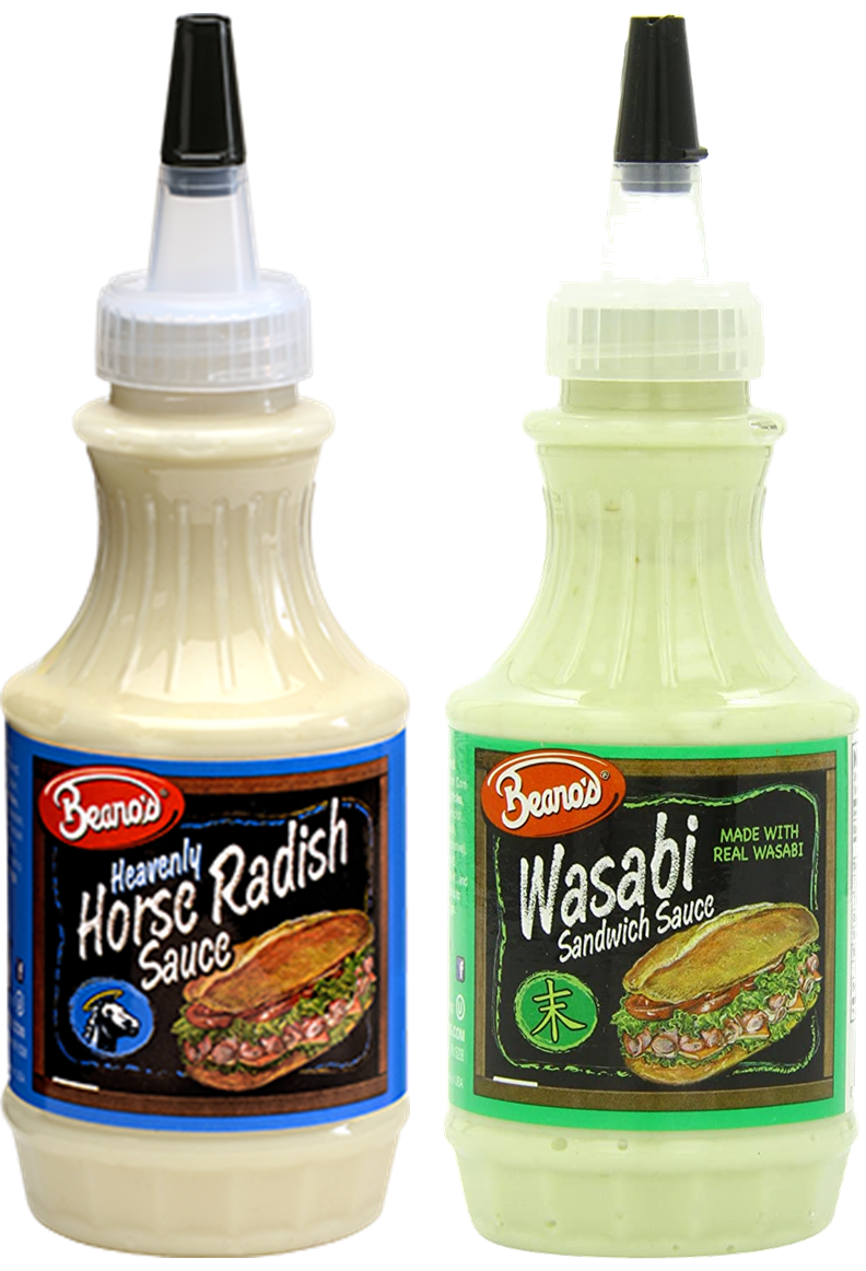 Beano's Horseradish & Wasabi Sandwich Sauce Variety 2Pack, 8 fl. oz
