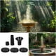 thumbnail image 2 of 1 juego de accesorios para fuentes de baño para pájaros. Kit de bomba de fuente de baño para pájaros con energía solar para estanques pequeños, peceras y fuentes de agua al aire libre., 2 of 8