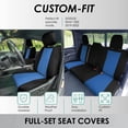 thumbnail image 2 of For 2022 – 2024 Dodge RAM 1500 FH Group Neoprene Waterproof Custom Fit Car Seat Covers  - Full Set Blue, 2 of 5