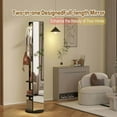 thumbnail image 5 of Yardi Yarda 19.6*15.7*68.8inches Full-Length Mirror, Plus Size Mirror with 360 ° Rotating Design for Indoor, Black, 5 of 15