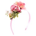 thumbnail image 2 of Diadema Floral Hecha a mano Sunnimix Accesorios para el Cabello Rosa, 2 of 8