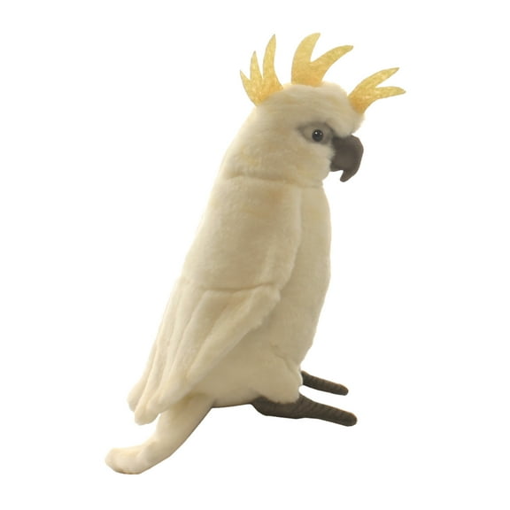 Hansa - Plush White Cockatoo, 8.5 Inches