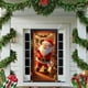 thumbnail image 5 of Cubierta de puerta navideña de 35 x 71 pulgadas - Diseño de Papá Noel - Decoración navideña para puerta - Decoración para festivales y fiestas, 5 of 5
