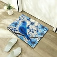 thumbnail image 5 of Autua Blue Bird Flowers Fast Absorption Home Bath Rug Mat 24x16in, 5 of 5