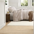 thumbnail image 6 of YearRound Comfort Bedding Sets Linen Blend Queen Duvet Multicolor Striped Design, 6 of 11
