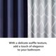 thumbnail image 4 of Cortina de ducha de tela Gardenne, elegante cortina de ducha impermeable para baño., 4 of 8