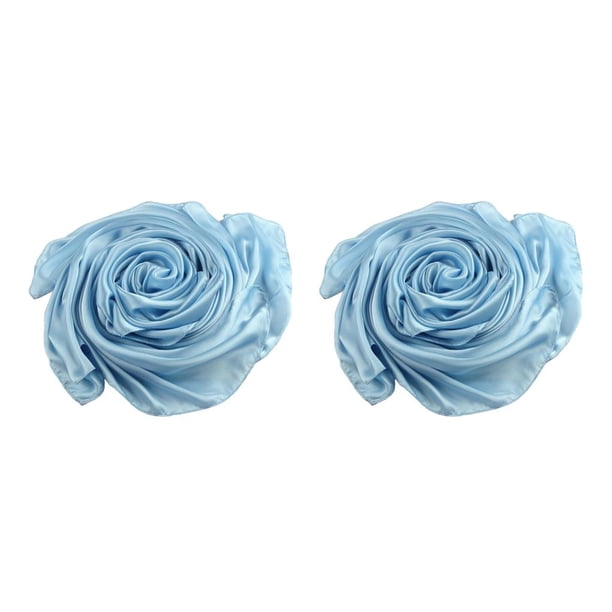 Minnieouse Bufanda de mujer Bloqueador solar Sedoso Pañuelo de niña Cubierta de cuello Moda Hermosa Bufandas de niñas de color sólido para Cielo azul 2Conjunto
