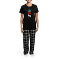 thumbnail image 4 of CafePress - Peace Love Great Pyrenees Women's Dark Pajamas - Women's Short Sleeve Print T-Shirt and Pants Dark Cotton Pajama Set, 4 of 7