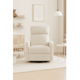 thumbnail image 1 of Concord Baby Charleston Fabric Swivel Glider Recliner - Light Beige, 1 of 8