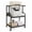 Oak & Black, variant on Costway 3-Tier Rolling Printer Stand with Adjustable Shelf, Lockable Wheels, Metal Frame Rustic Brown & Black