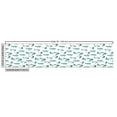 thumbnail image 2 of Ambesonne Fish Fabric by the Yard Upholstery, Watercolor Marine Animal, 2 Yards, Teal, 2 of 4