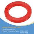 thumbnail image 3 of Unique Bargains Rondelle Plate en Silicone 1-1/2 Pieds DN40 Connecteur Rapide Rouge, 3 of 5