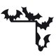 thumbnail image 1 of Letrero Puerta Halloween Metal S para Esquina Ventana, 1 of 9
