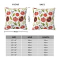 thumbnail image 2 of Yiaed Tomatoes Print Pillow Covers Super Soft Decorative Square Throw Pillow Covers Case Cushion Covers for Sofa Couch Bedroom Car Decor（No pillow core）-18"x18", 2 of 7