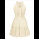 thumbnail image 3 of Vestido con Volantes Sin Mangas y Espalda Descubierta Color Albaricoque XL, 3 of 10