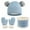 Light Blue, variant on SGFCWSX Kids Cold Weather Hat Scarf Mittens Set Boys and Girls Fleece Lined Knit Gloves Child Warm Beanie Caps 3 Piece Sets Light Blue Size 6-13 Years