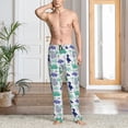 thumbnail image 2 of Pofeuu Dinosaur Print Men's Pajama Pants, Soft Lounge Pajama Pants with big pockets for Men Plaid Pj Bottoms-XX-Large, 2 of 6