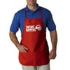 Crazy Dog TShirts - Shitake Happens Apron Funny Summer Cookout Mushroom Pun BBQ Smock