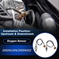 thumbnail image 2 of Upstream & Downstream Oxygen Sensor for Nissan Versa L4 1.6L 2014-2017 for Infiniti M35h V6 3.5L 2012-2013 250241104/25054102 2pcs, 2 of 5