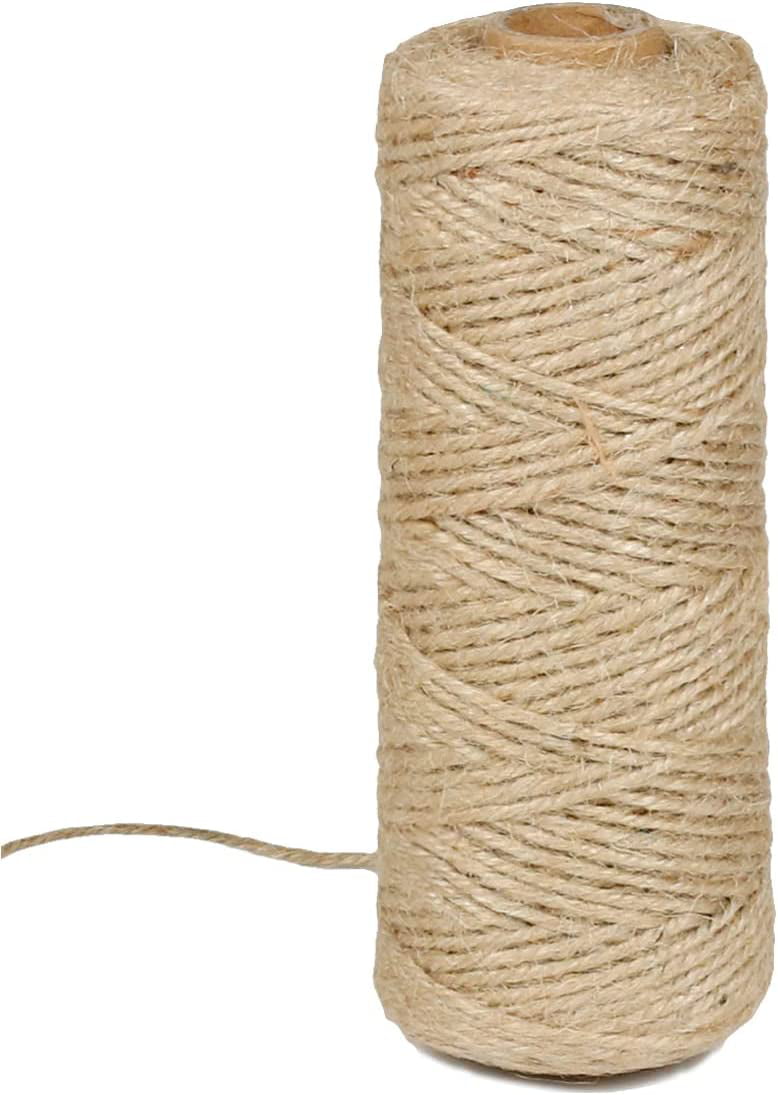 Perkhomy 1100 Feet Jute Twine String 2Mm Natural Thin Twine for Crafts  Gardening