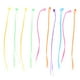 thumbnail image 1 of 12 extensiones de cabello trenzado para niñas, con bonitos accesorios, con broches y personalidad fresca, para el cabello (colores surtidos), 1 of 6
