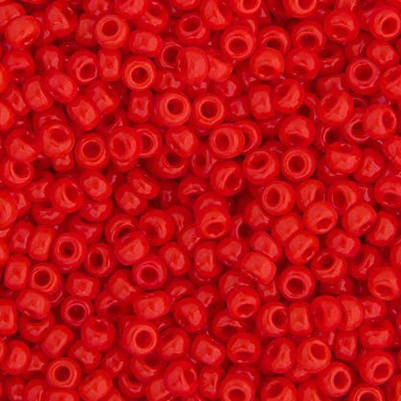 Miyuki Glass Seed Beads 11/0 (250g) DB0407 Opaque Red Vermillion Bead