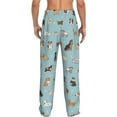 thumbnail image 3 of Fotbe Dog Pets Men's Pajama Pants,Sleepwear Pants,Pj Bottoms Drawstring And Pockets-X-Large, 3 of 9