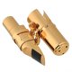 thumbnail image 1 of Boquilla de saxofón tenor 7# chapada en oro con tapa, 1 of 5