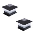 thumbnail image 1 of Lámpara De Valla Led Con Energía Solar 800Mah Ip65 Impermeable Paisaje Columna De Luz Lámpara De Calle Para Jardín Porche Pasarela 2 Uds Noticed HA013034-00, 1 of 7