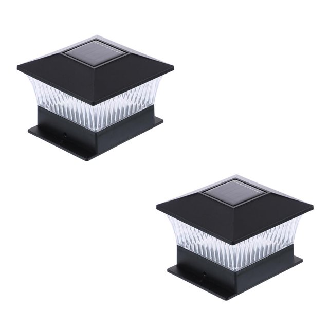 Lámpara De Valla Led Con Energía Solar 800Mah Ip65 Impermeable Paisaje Columna De Luz Lámpara De Calle Para Jardín Porche Pasarela 2 Uds Noticed HA013034-00