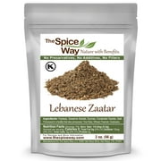 The Spice Way Lebanese Zaatar - Middle Eastern Cuisine Spice Blend  All Natural  With Hyssop and Sumac  Resealable Pouch - 2 oz.