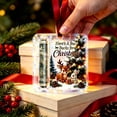thumbnail image 4 of romoty Woodland Animals Christmas Cash Gift Ornament, Baby Fawn & Bunny by Tree Acrylic Money Holder for Holiday Home Decor, 4 of 5