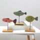 thumbnail image 5 of Adorno De Pez De Madera Travelwant. Pececitos Sencillos De Dibujos Animados. Decoraciones De Mesa De Pez De Madera. Mobiliario Doméstico. Decoración Del Hogar., 5 of 8