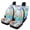 Underwater Sea Turtle & Hibiscus Floral Print, variant on Pzuqiu Blue Butterfly Art Car Seat Covers Removable Car Seat Covers Full Set Easy Installation Breathable Front and Rear Seat Cover Set Fit for Truck most Cars