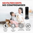 thumbnail image 4 of Honeywell Air Purifier with Permanent Washable Filter for Home, 1208 Sq. Ft. Rooms in 1 hour, Reduces Dust, Pet Dander, Smoke, Black, HFD320, 4 of 10
