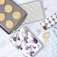 thumbnail image 5 of 2 Pack Pot Holders for Kitchen Heat Resistant Hot Pads Sets for Cooking Baking Lavender-colored Butterfly Pattern, 5 of 7