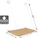 thumbnail image 4 of Hanging Cat Bed Pet Cat Hammock Aerial Cats Bed House Kitten Climbing Frame Sunny Window Seat Nest Bearing 20kg Pet Accessories ShopWise Round, 4 of 12
