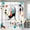 White, variant on Mid Century Black Cat Shower Curtain Vintage Teal Bath Curtain Funny Retro Fabric Bathroom Decor 72 x 72 Inches