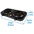 thumbnail image 5 of Parrilla eléctrica Iusa 2 Quemadores Disco negro, 5 of 5