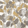 thumbnail image 3 of Vassileva, Silvia 15x15 Black Modern Framed Museum Art Print Titled - Painted Tropical Screen II Gray Gold Crop, 3 of 5