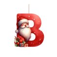 thumbnail image 2 of Wmhnj Juego de 26 adornos navideños acrlicos para rbol de Navidad con colgantes de madera roja - Decoracin navideña para el hogar, ideal para fiestas o intercambio de regalos., 2 of 9