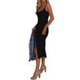 thumbnail image 4 of Txlixc WVestido casual de lomo de pasta omen vestido de fiesta de lomo sin mangas de color sólido para clubes nocturnos y playas Txlixc  moda, 4 of 7